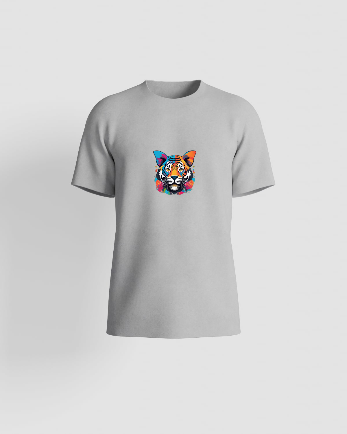 T-shirt, personnalisable, 100 % coton, Gris