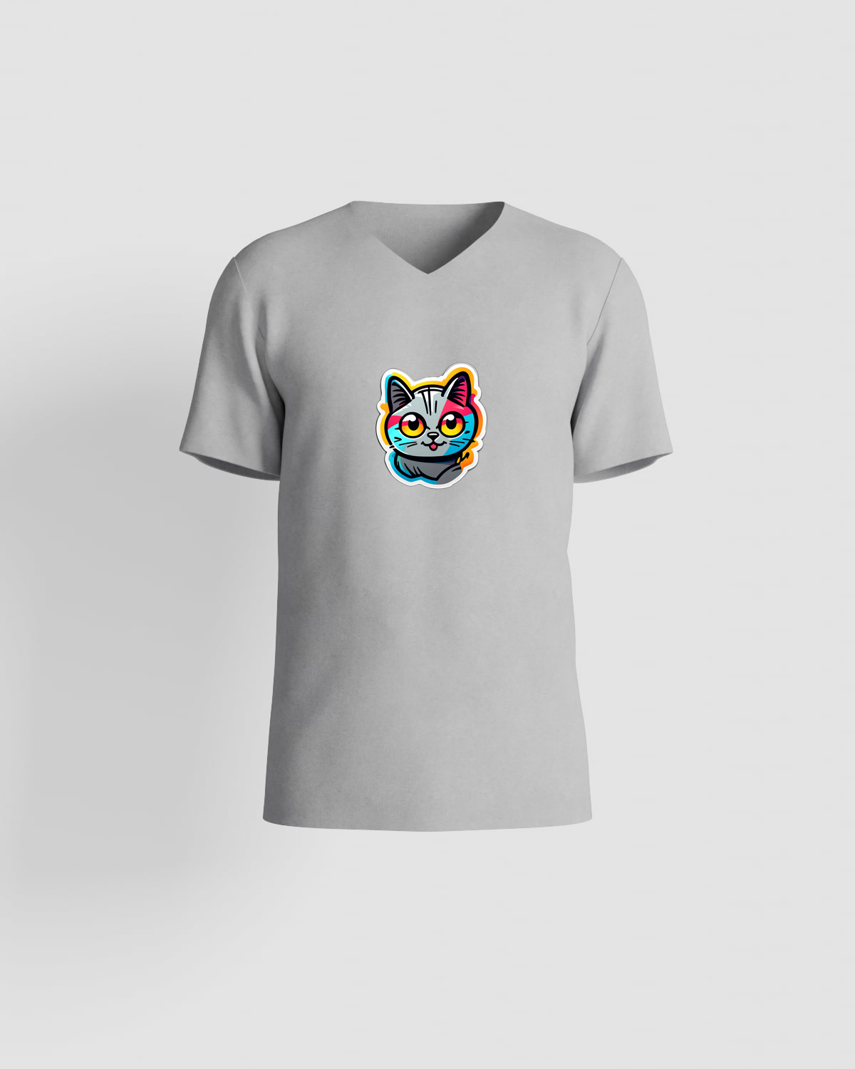 T-shirt, personnalisable, 100 % coton, Gris