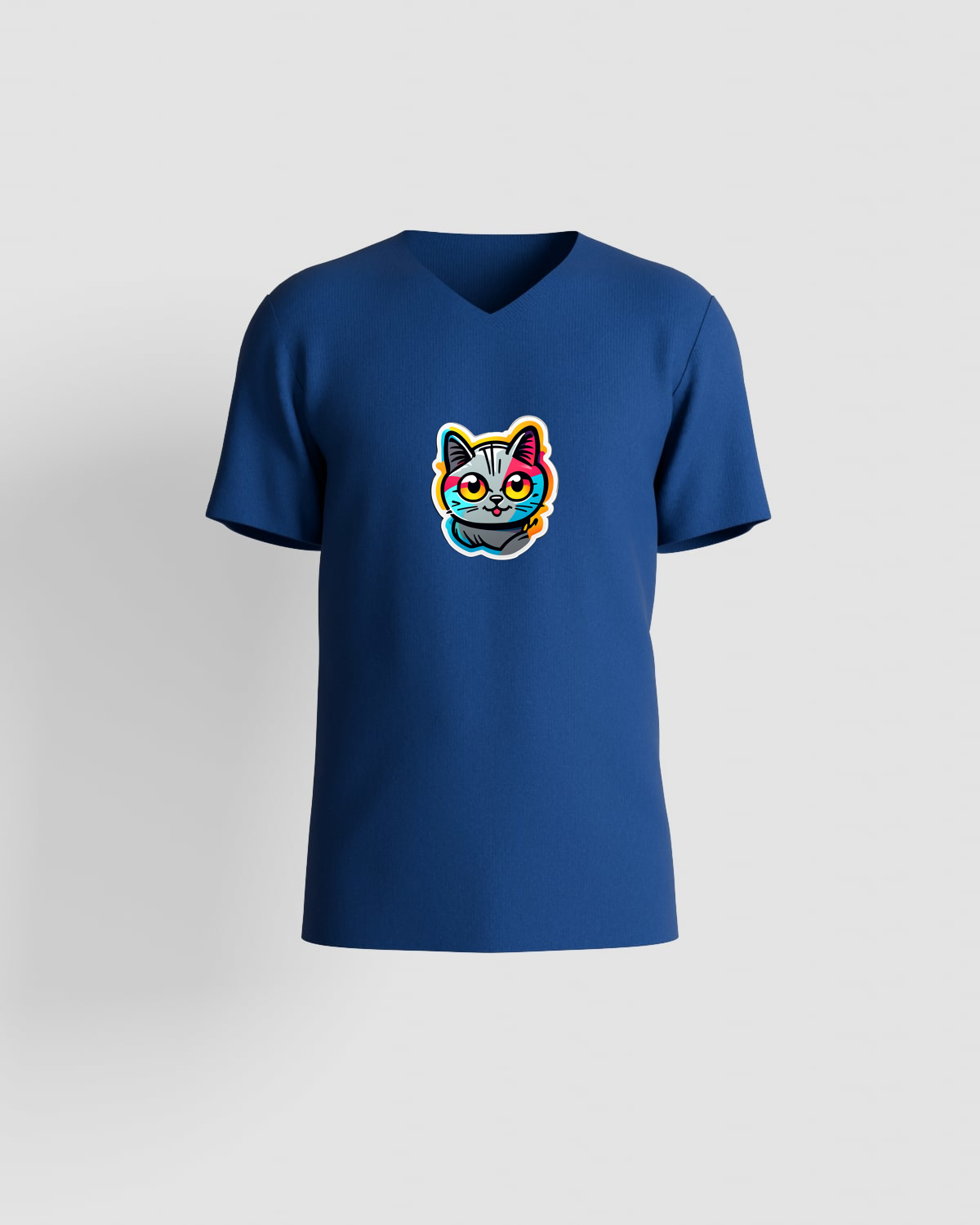 T-shirt, personnalisable, 100 % coton, Bleu 0