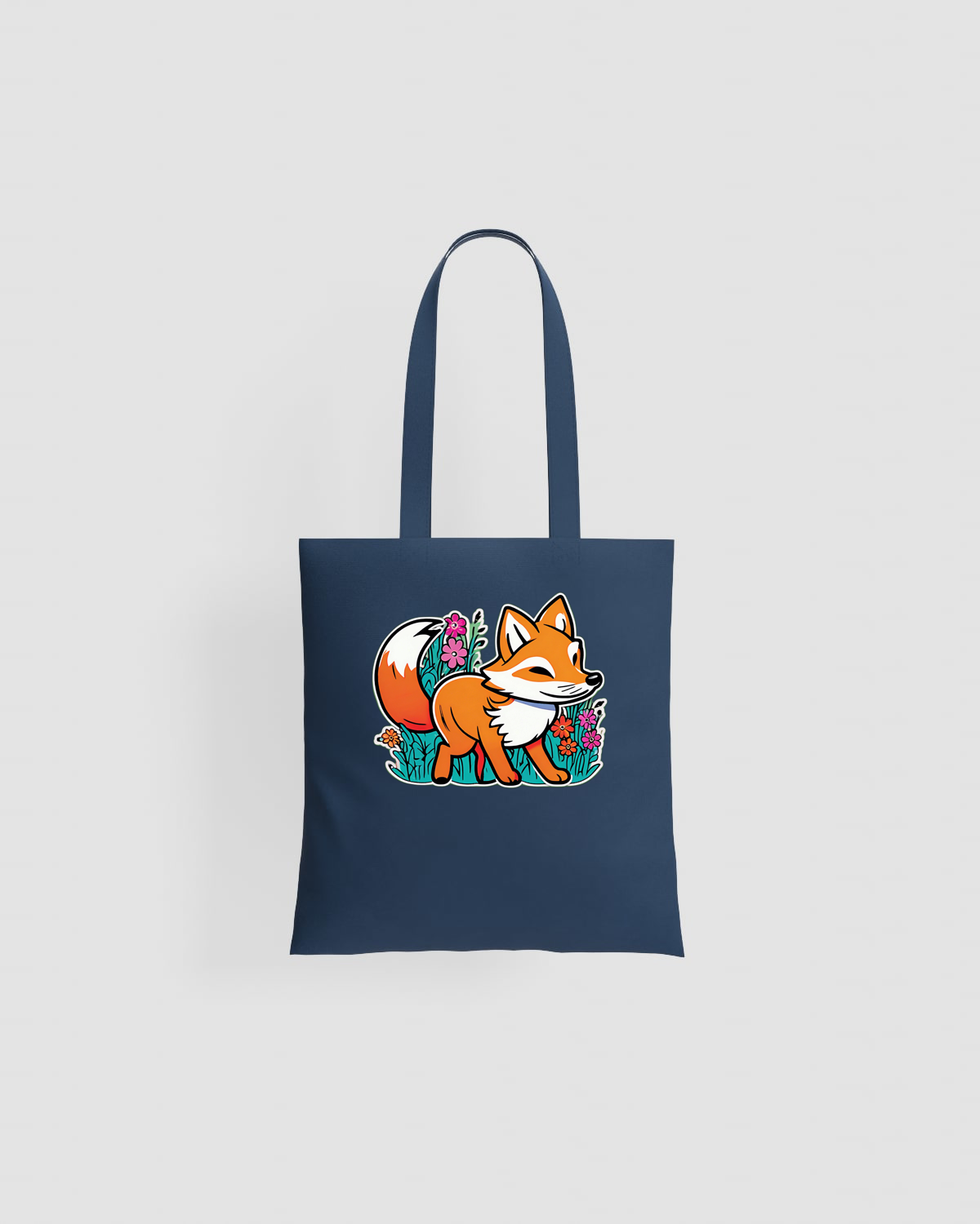 Tote bag, personnalisable, 100 % coton, Bleu