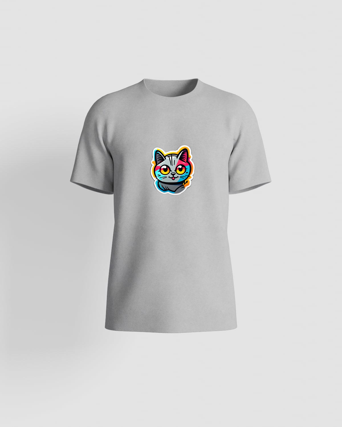 T-shirt, personnalisable, 100 % coton, Gris