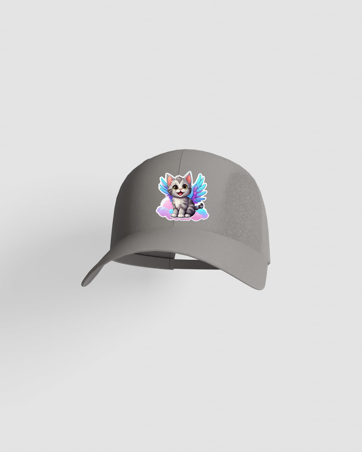 Casquette, personnalisable, 100 % coton, Gris