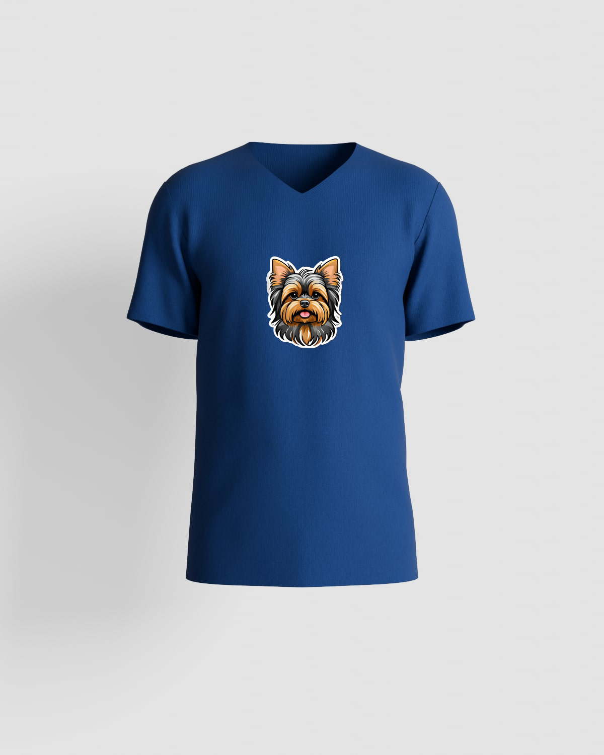 T-shirt, personnalisable, 100 % coton, Bleu