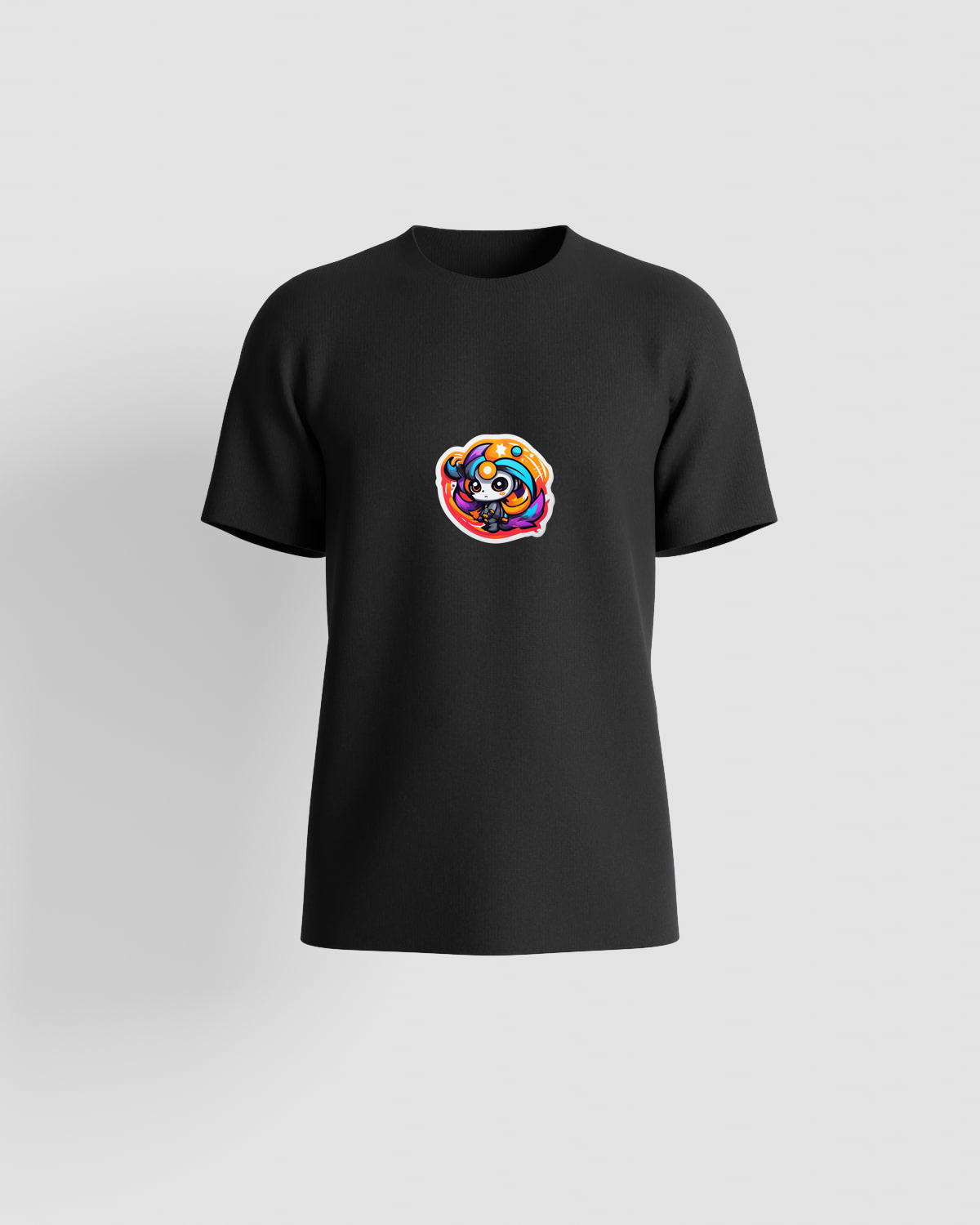 T-shirt, personnalisable, 100 % coton, Noir