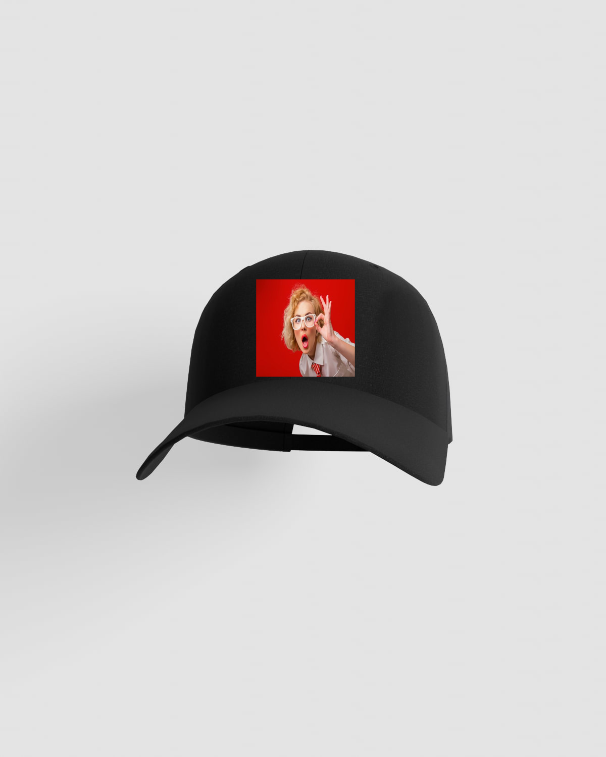 Casquette, personnalisable, 100 % coton, Noir