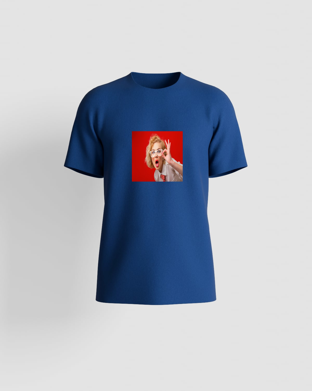 T-shirt, customizable, 100% cotton, unisex, Blue 0