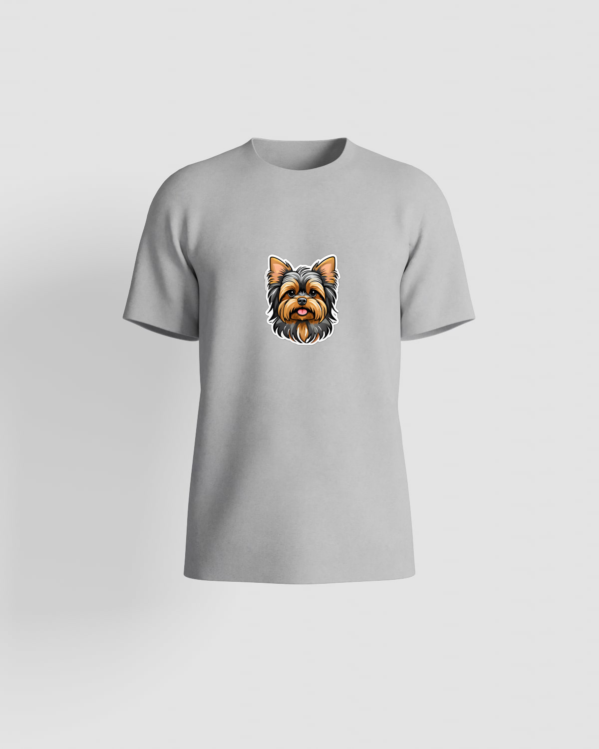 T-shirt, personnalisable, 100 % coton, Gris