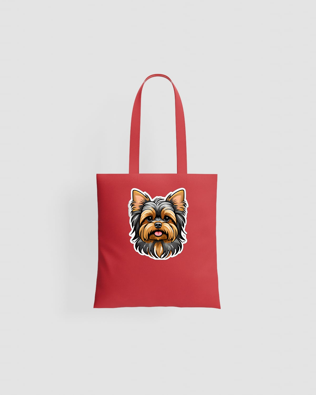 Tote bag, customizable, 100% cotton, unisex, Red 0