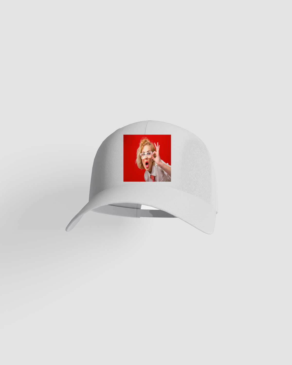 Cap, customizable, 100% cotton, unisex, White 0