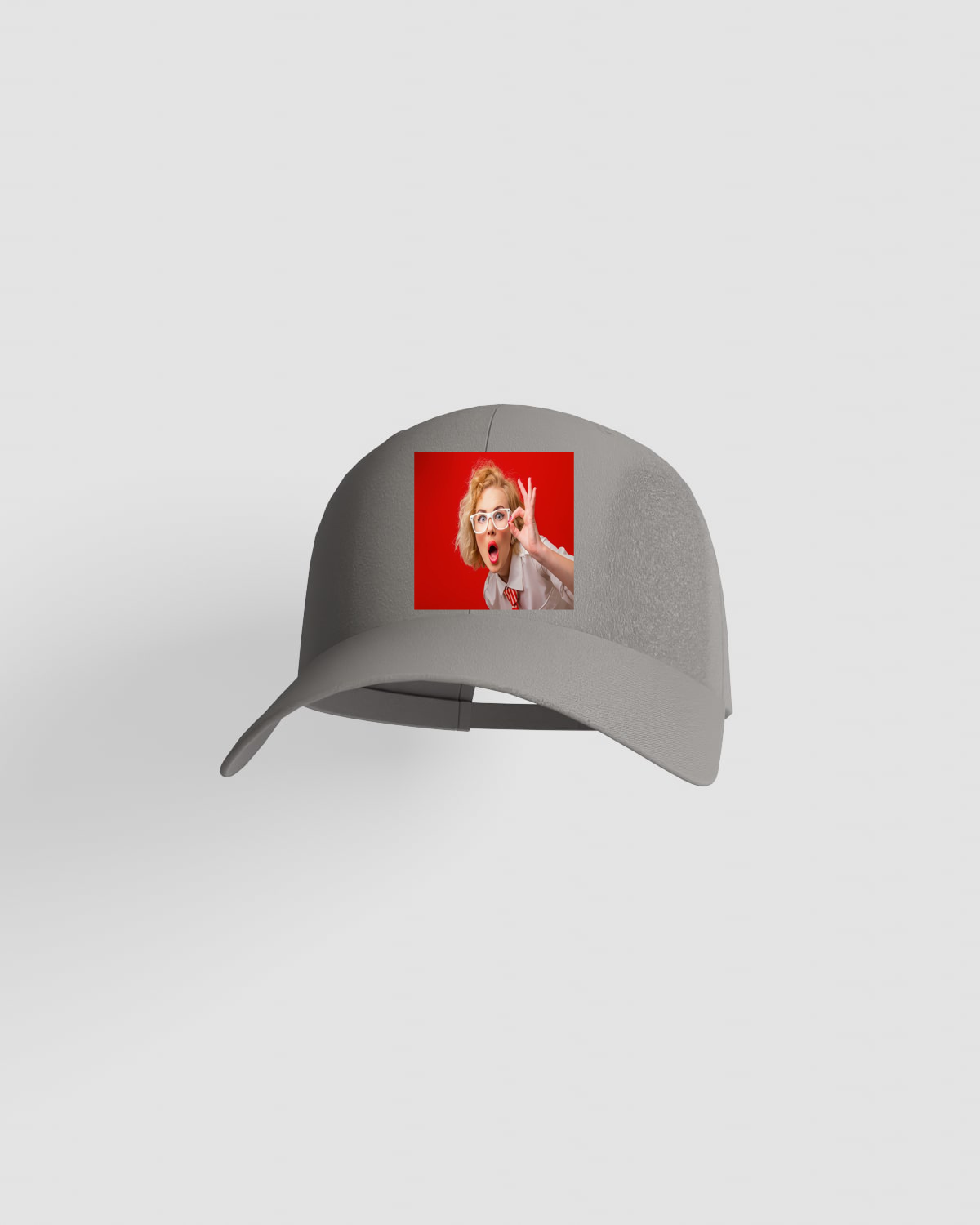 Cap, customizable, 100% cotton, unisex, Grey 0