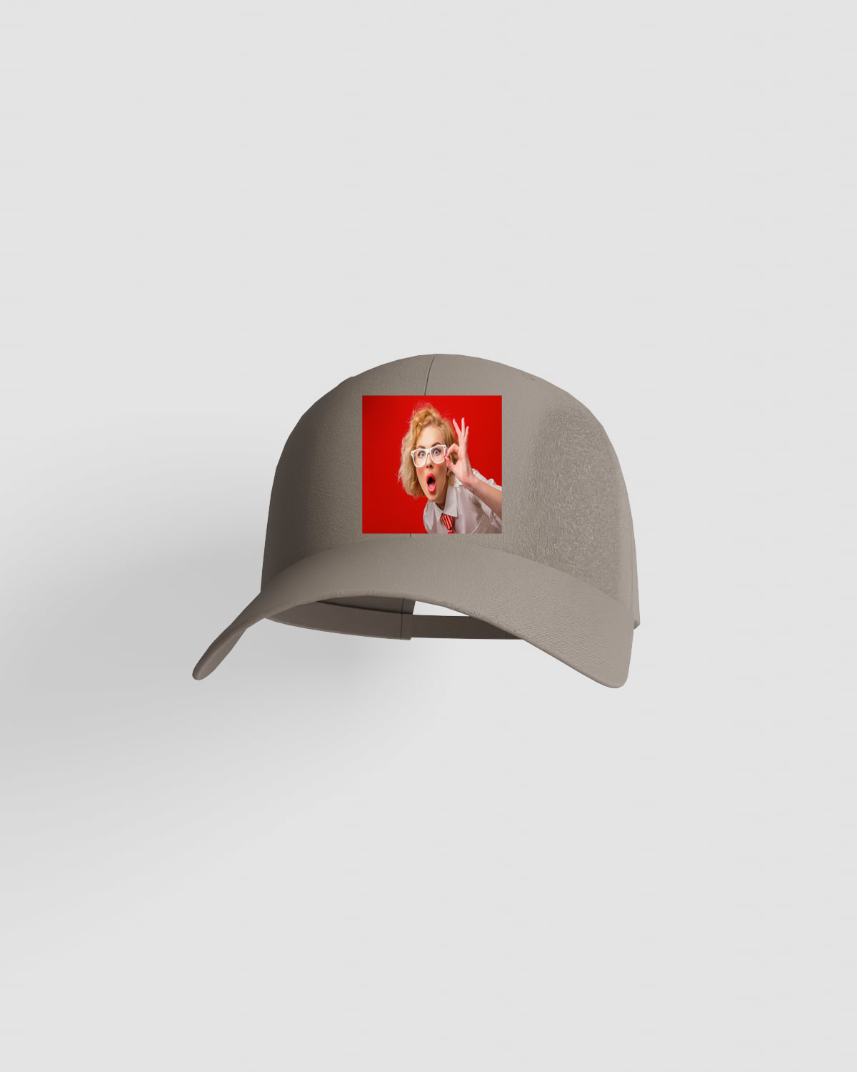 Cap, customizable, 100% cotton, unisex, Kaki 0