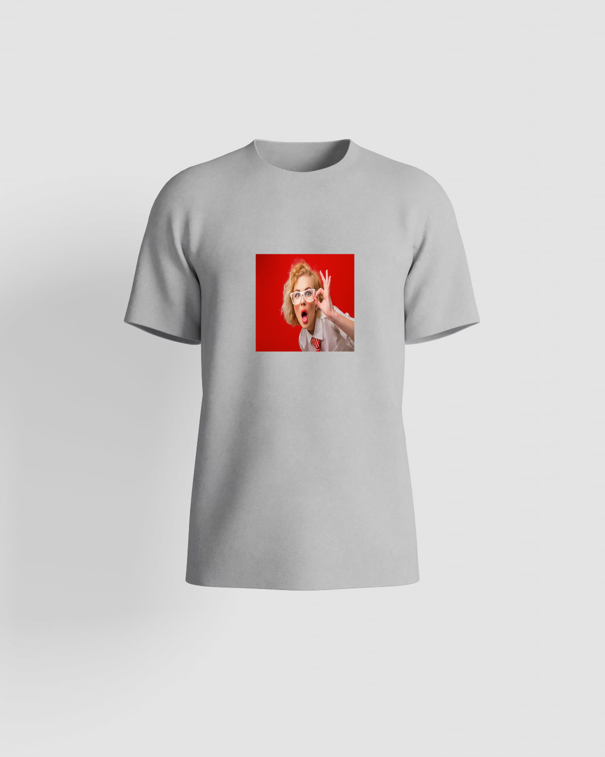 T-shirt, customizable, 100% cotton, unisex, Grey