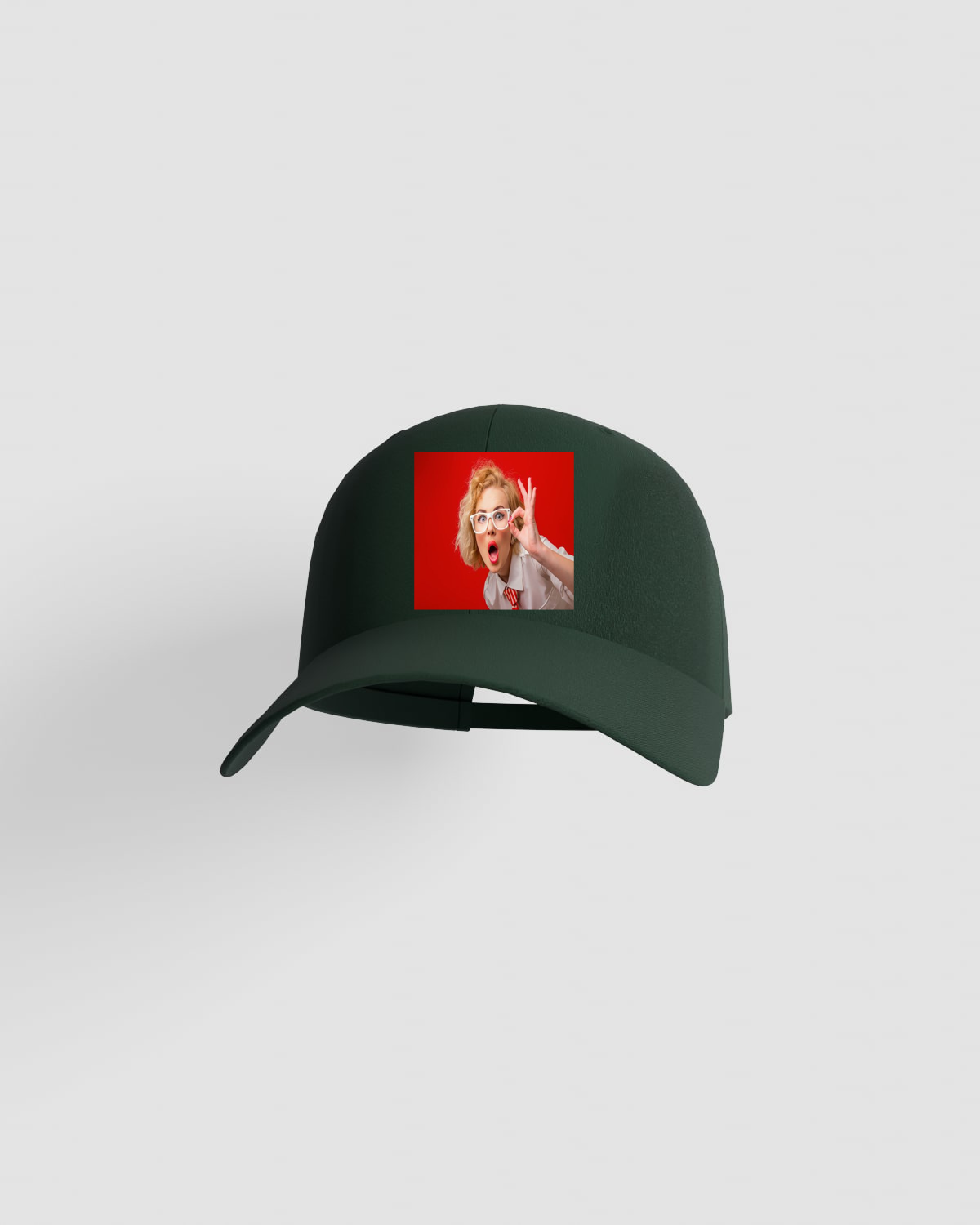 Cap, customizable, 100% cotton, unisex, Green 0