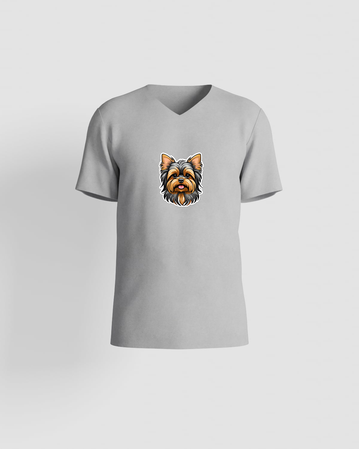 T-shirt, personnalisable, 100 % coton, Gris