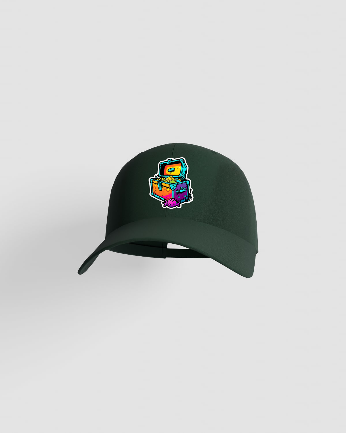 Cap, customizable, 100% cotton, unisex, Green