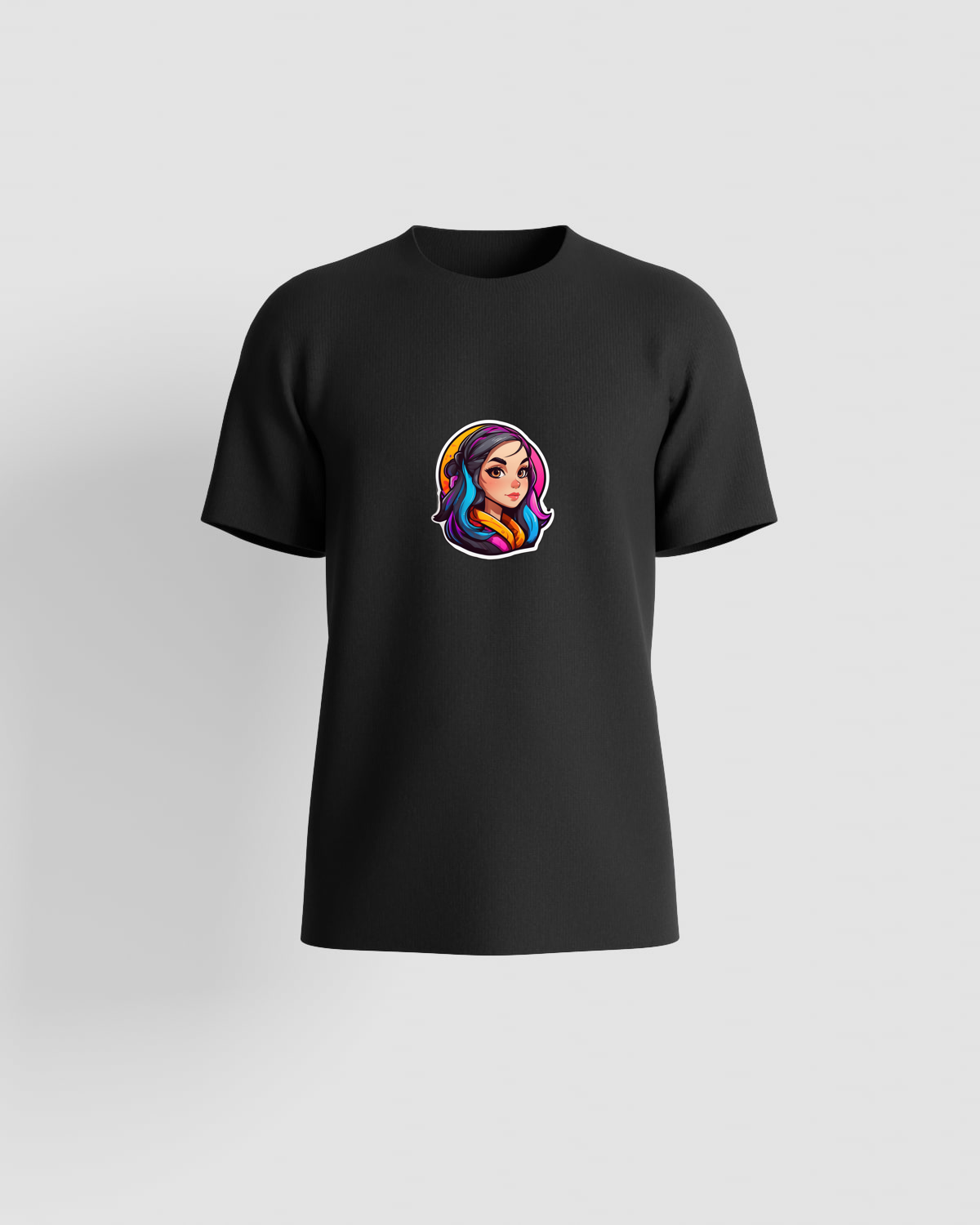 T-shirt, customizable, 100% cotton, unisex, Black