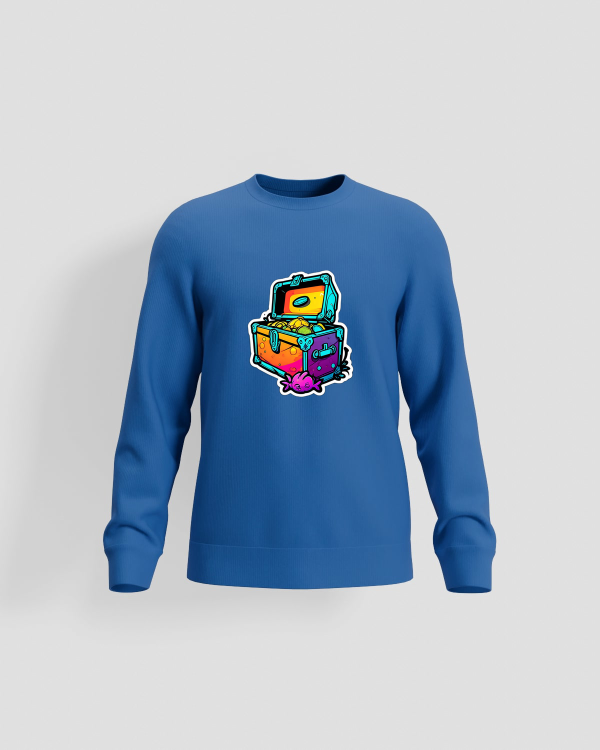 Hoodie, customizable, 80% cotton, Blue