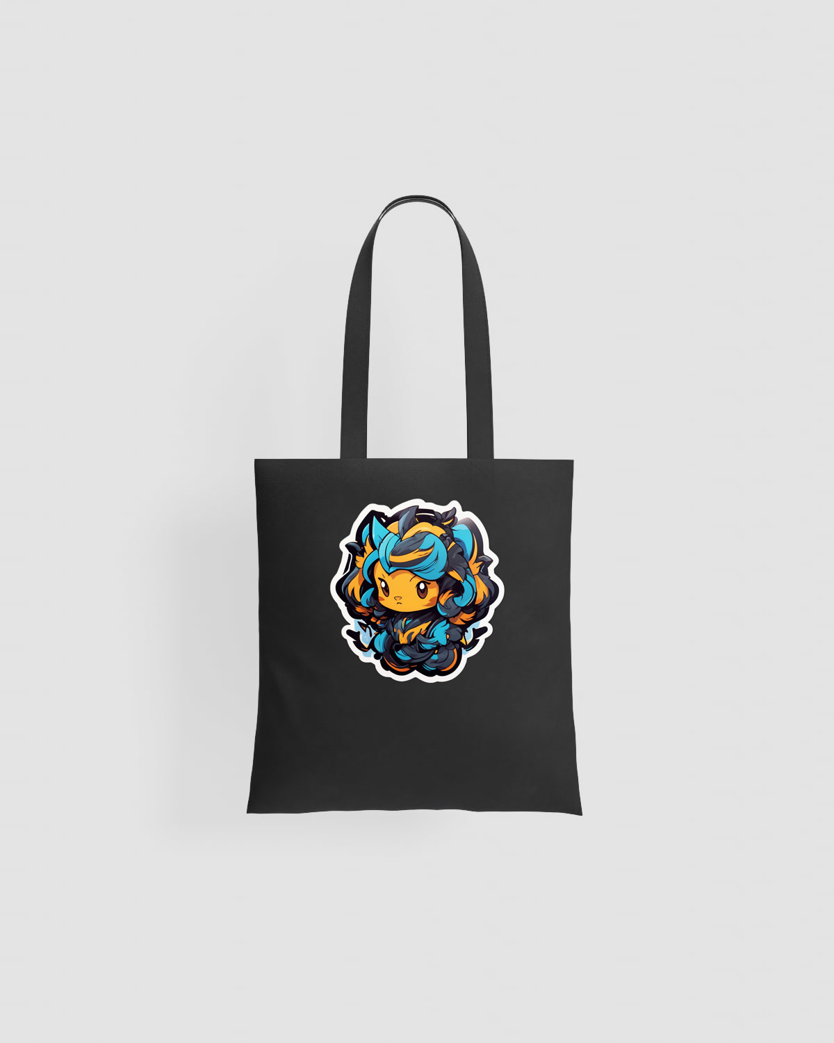 Tote bag, customizable, 100% cotton, unisex, Black 0