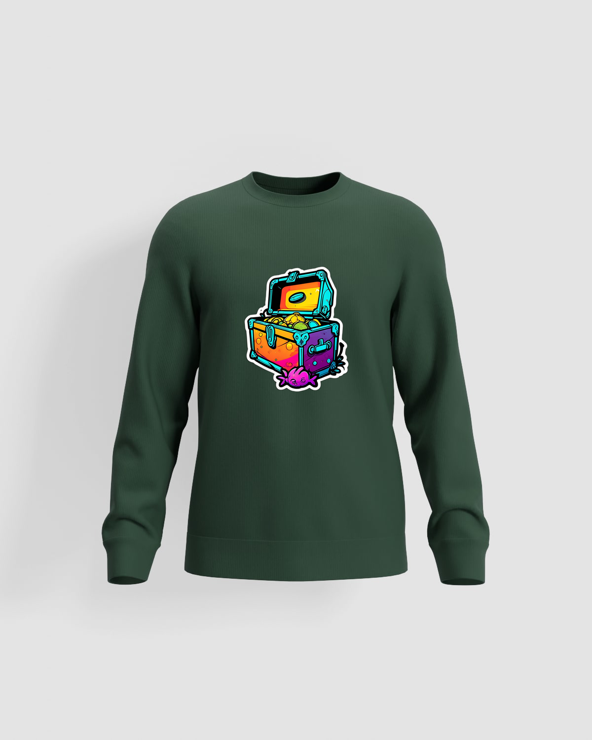Hoodie, customizable, 80% cotton, Green 0