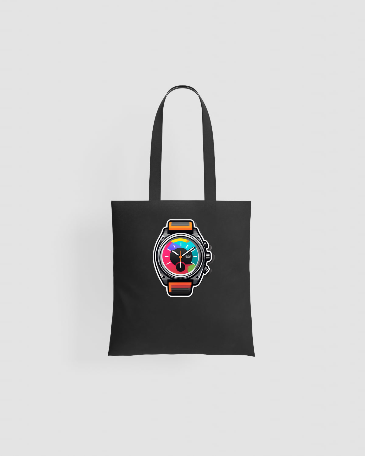 Tote bag, customizable, 100% cotton, unisex, Black