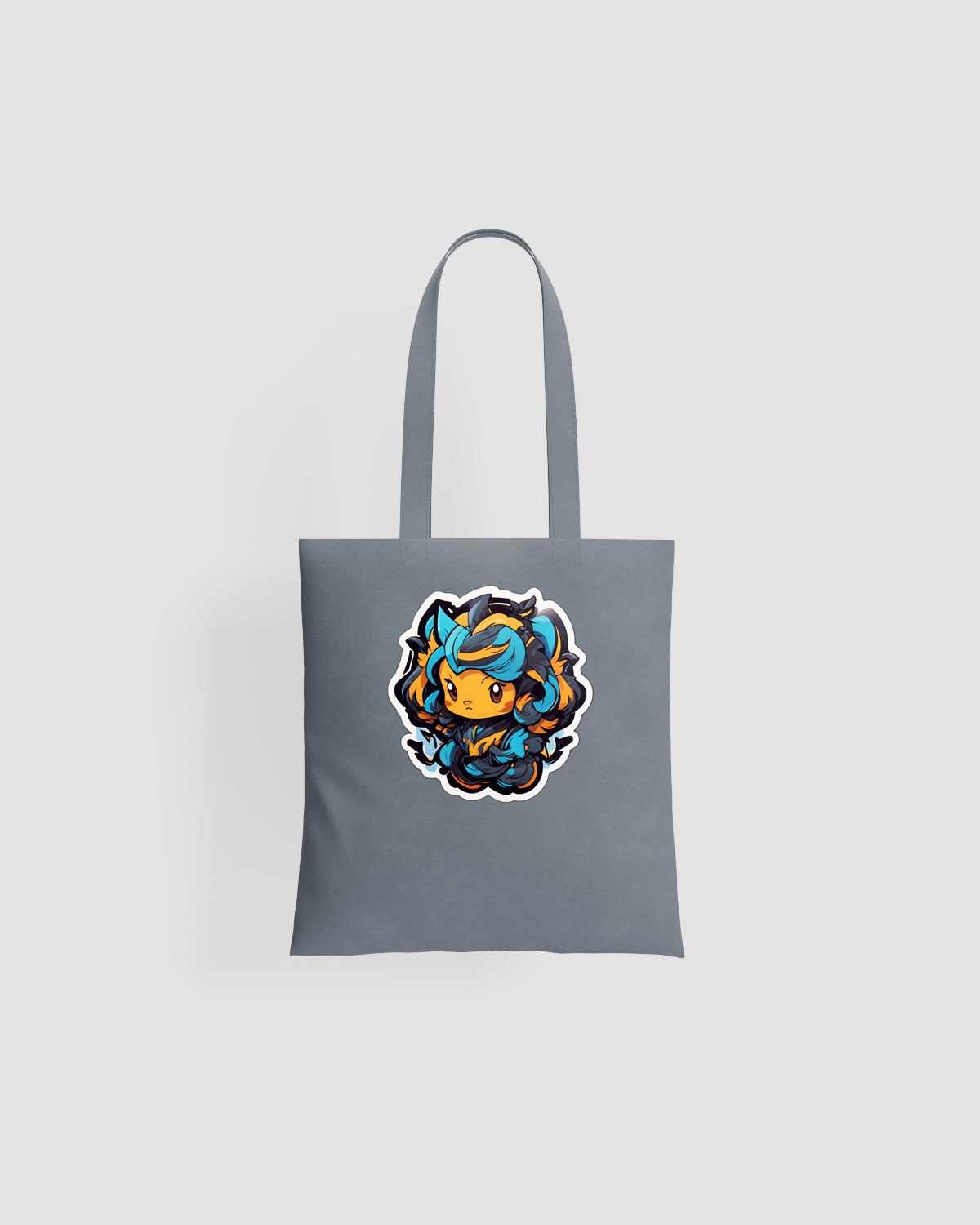 Tote bag, customizable, 100% cotton, unisex, Grey 0