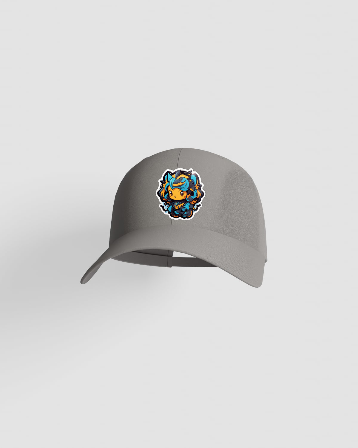 Cap, customizable, 100% cotton, unisex, Grey 0