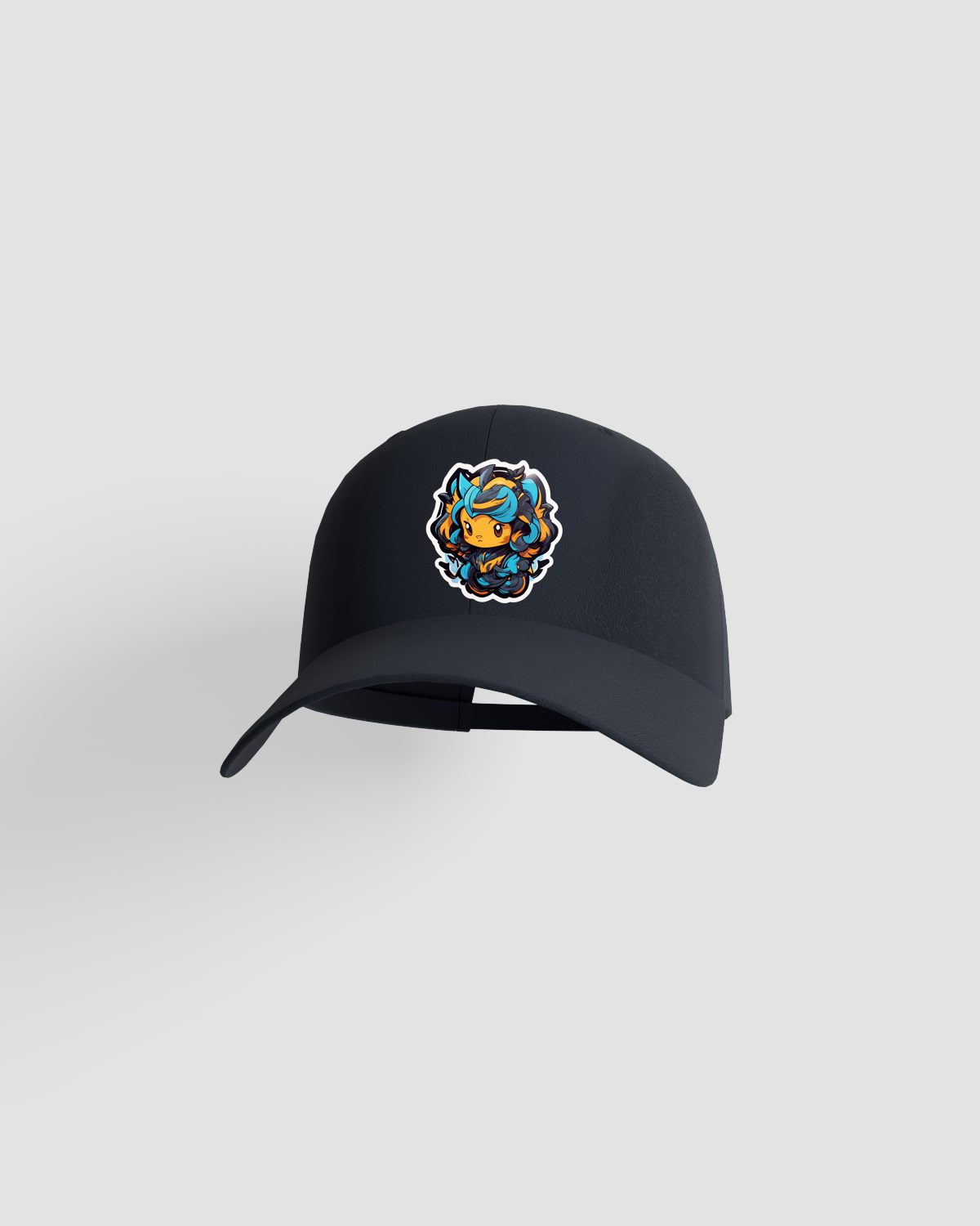 Cap, customizable, 100% cotton, unisex, Navy