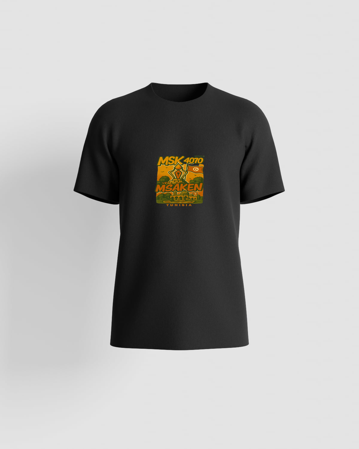 T-shirt, personnalisable, 100 % coton, Noir