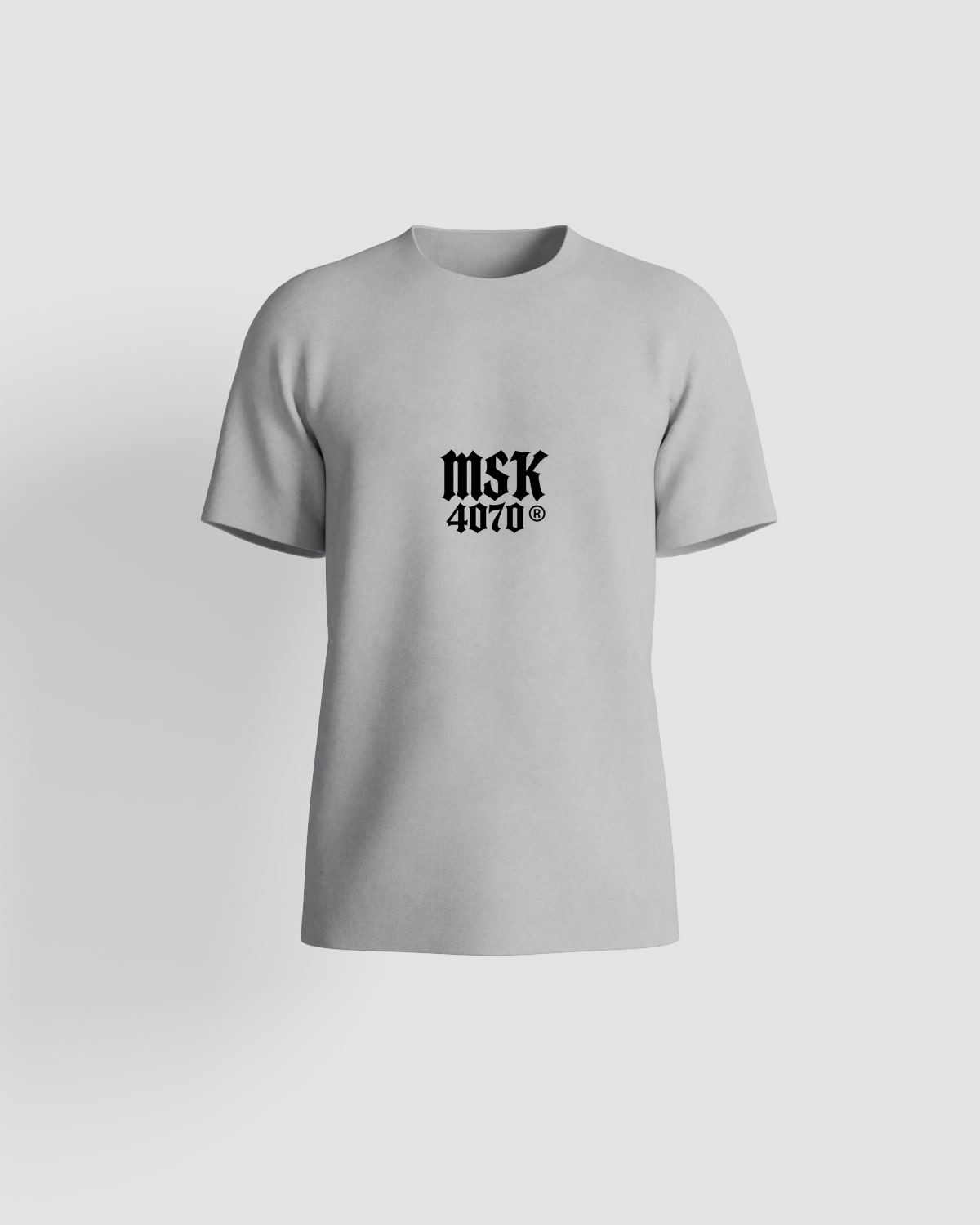 T-shirt, personnalisable, 100 % coton, Gris