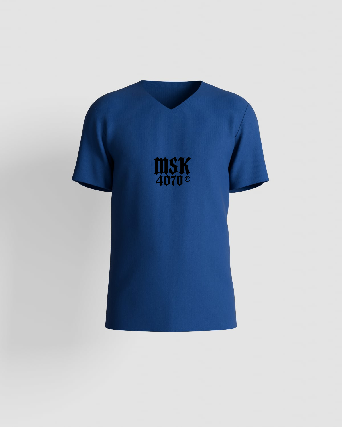 T-shirt, personnalisable, 100 % coton, Bleu