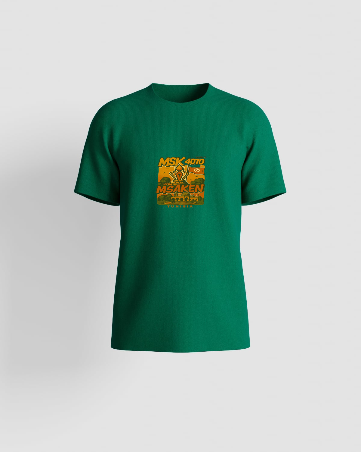 T-shirt, personnalisable, 100 % coton, Vert 0