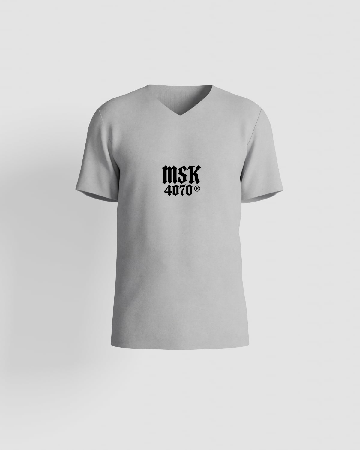 T-shirt, personnalisable, 100 % coton, Gris