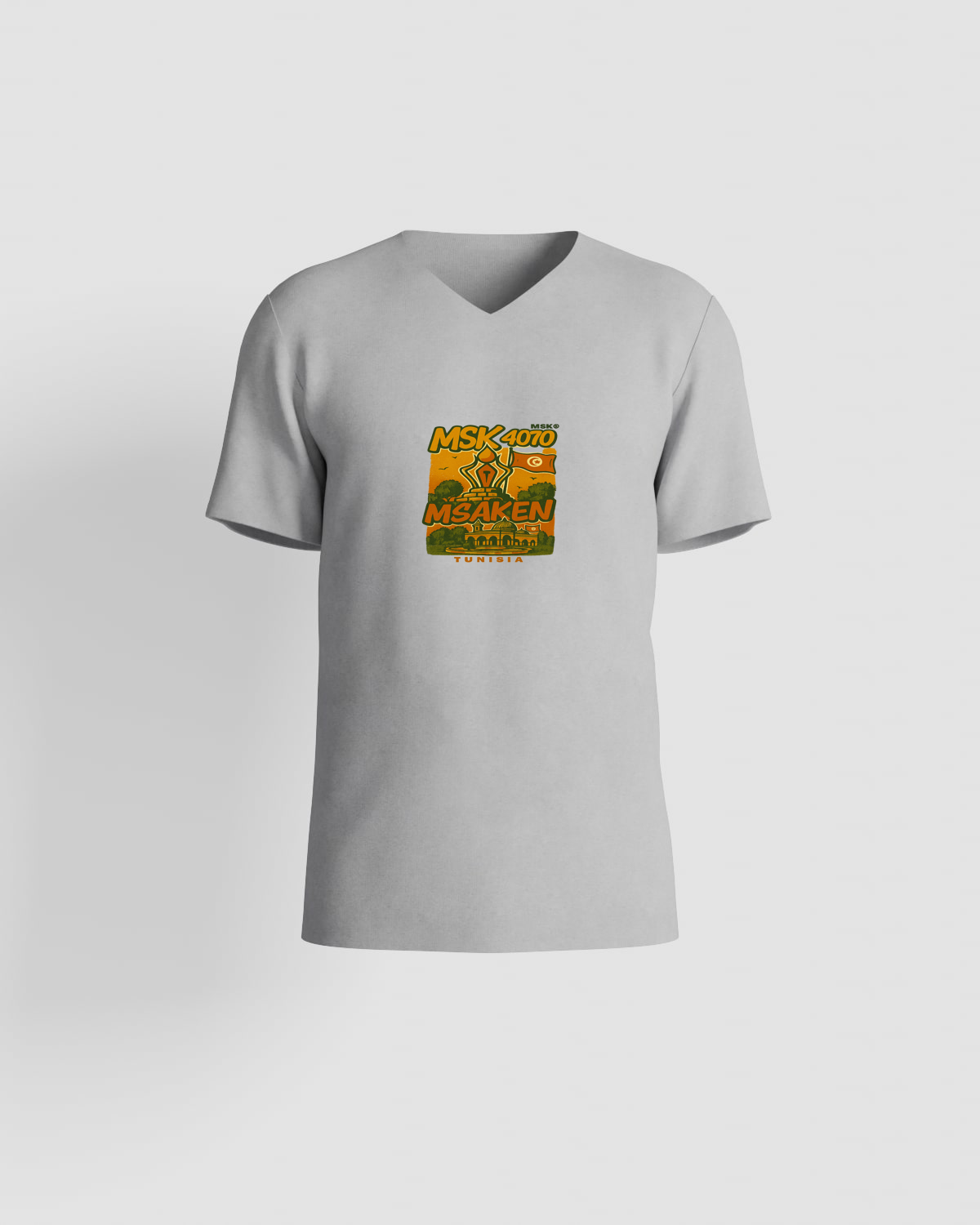 T-shirt, personnalisable, 100 % coton, Gris 0
