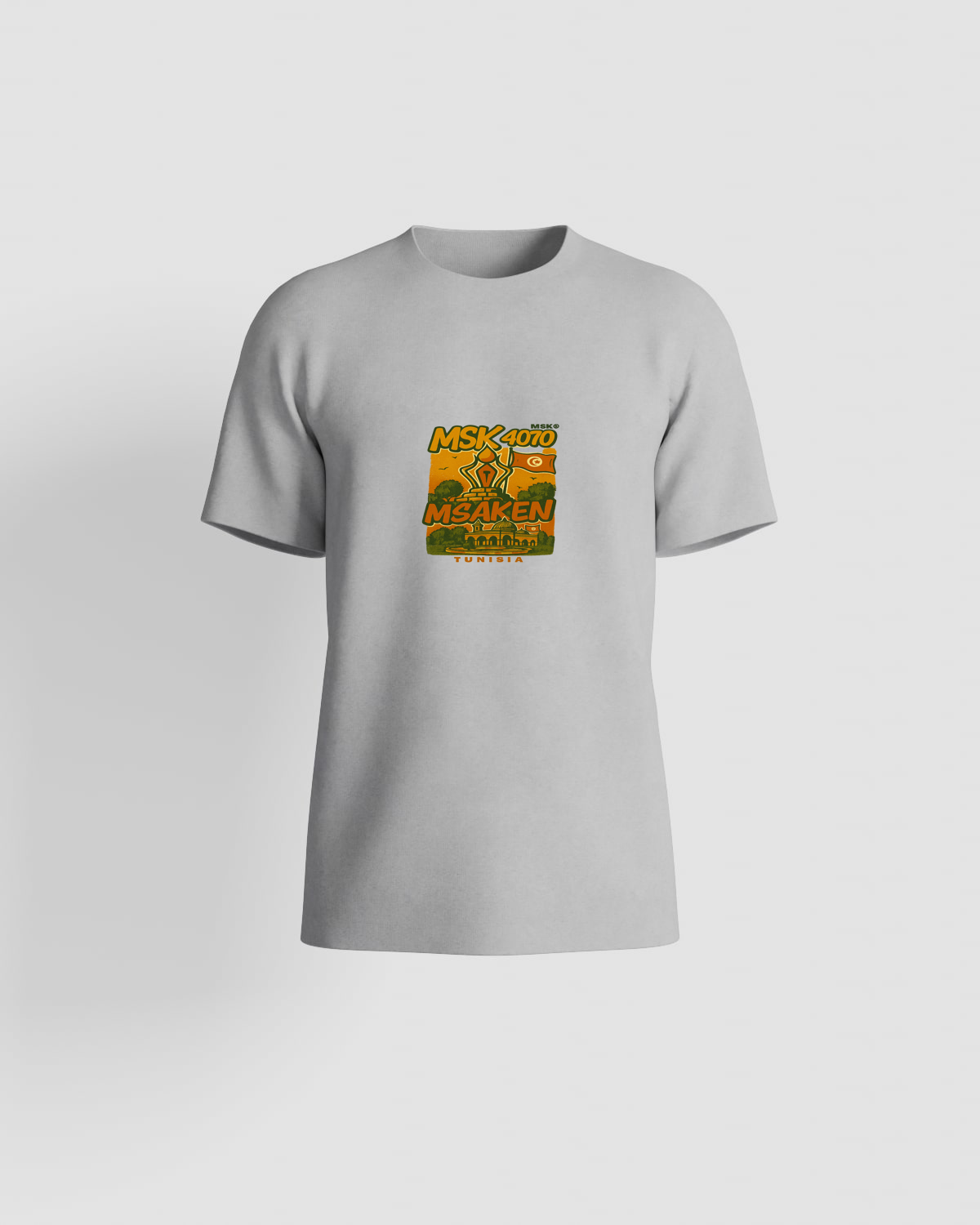 T-shirt, personnalisable, 100 % coton, Gris 0