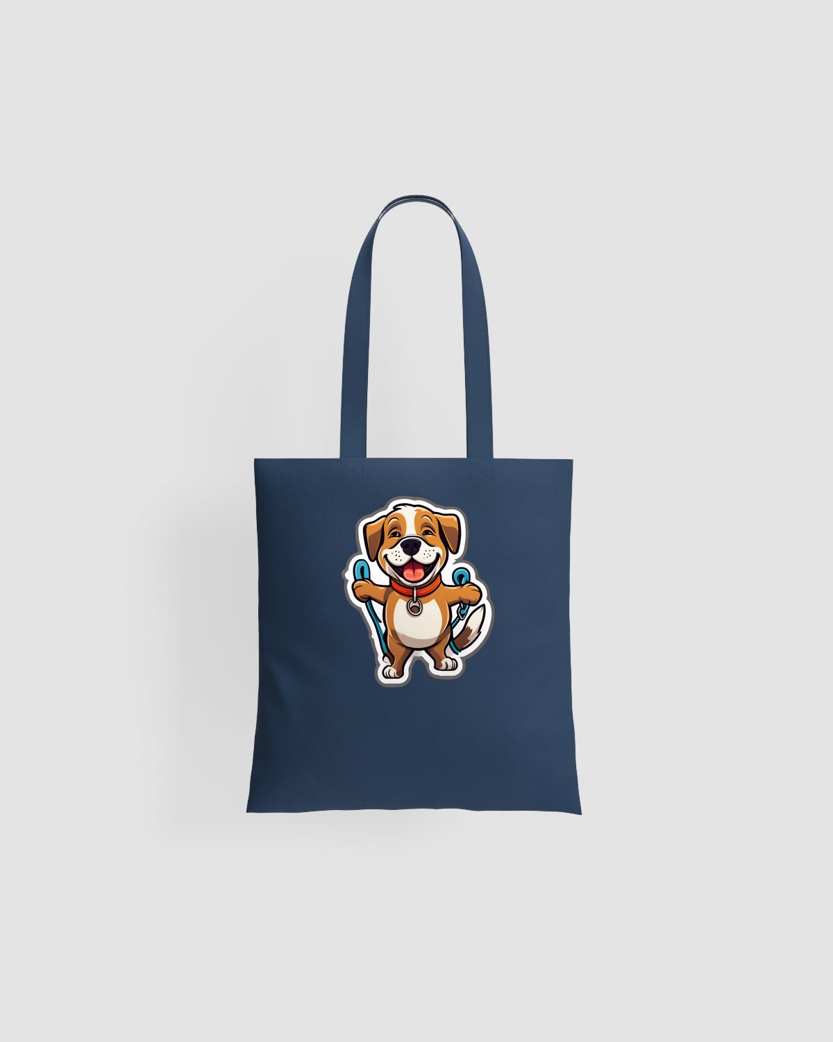 Tote bag, customizable, 100% cotton, unisex, Blue