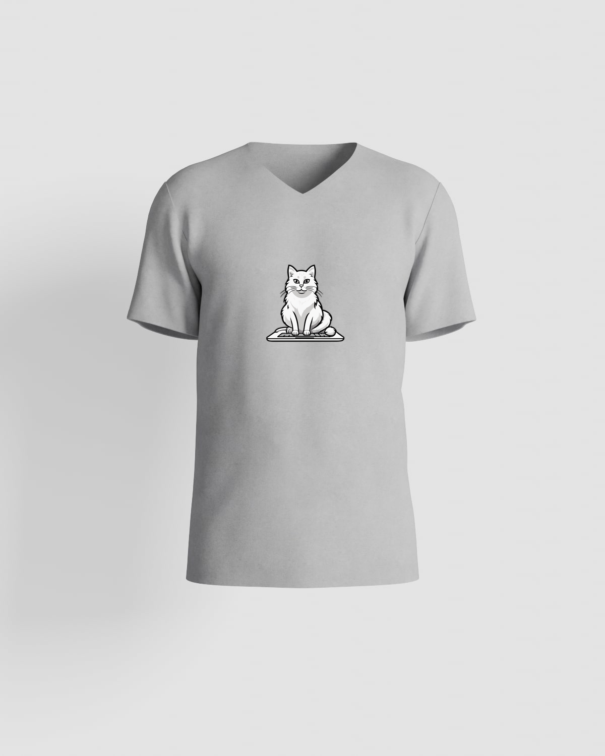 T-shirt, customizable, 100% cotton, unisex, Grey 0