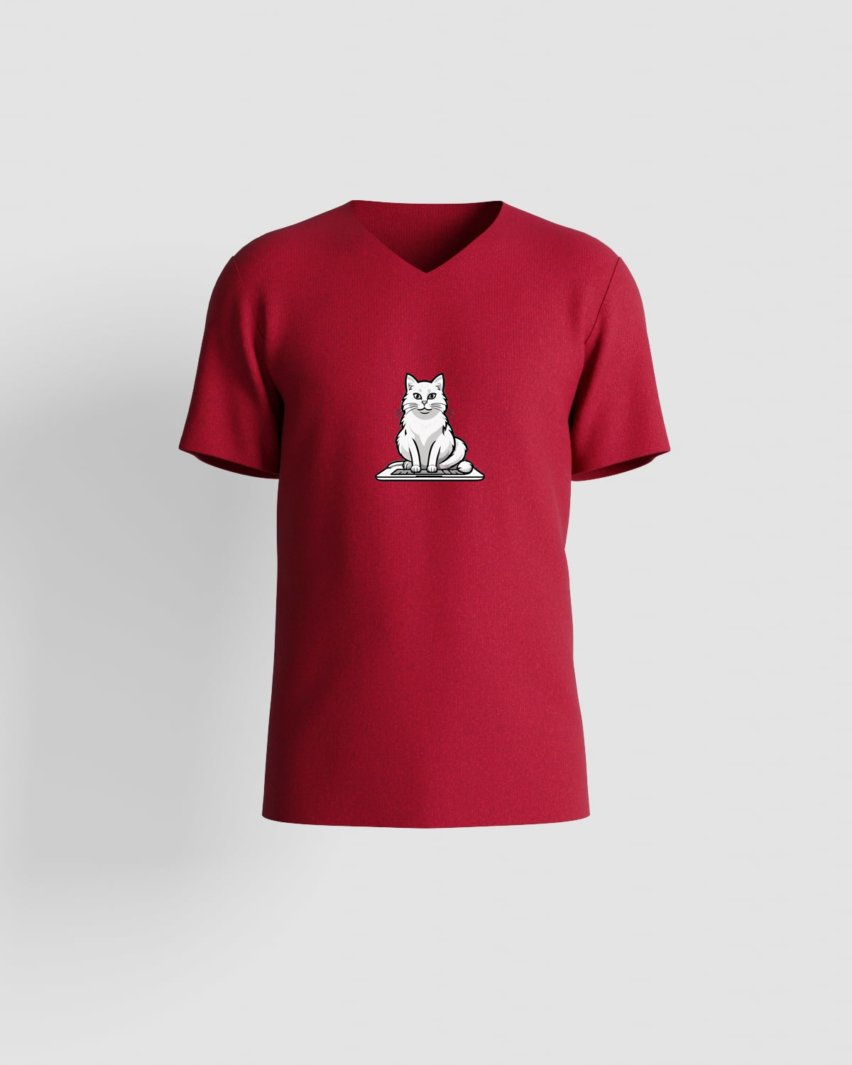 T-shirt, customizable, 100% cotton, unisex, Red 0