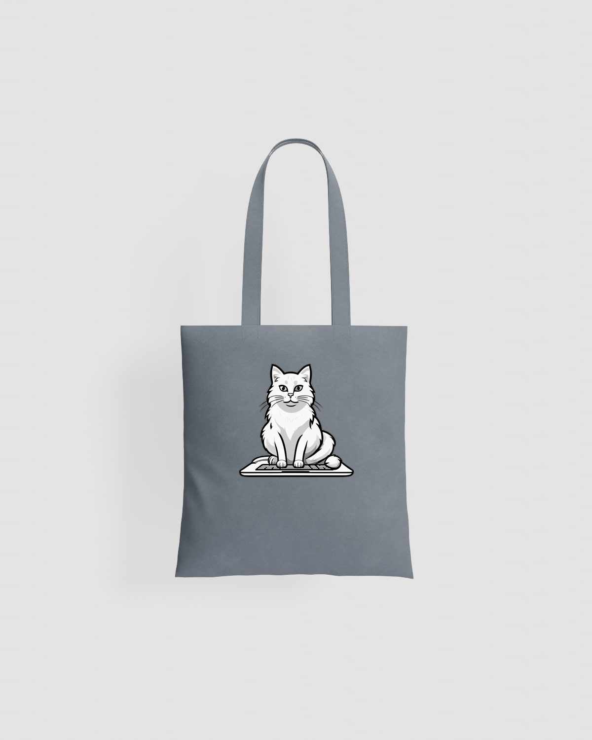 Tote bag, customizable, 100% cotton, unisex, Grey 0