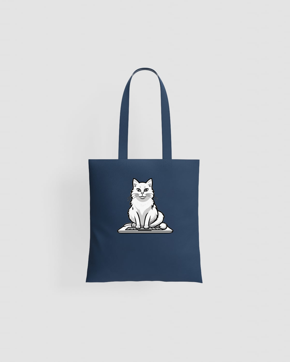 Tote bag, customizable, 100% cotton, unisex, Blue