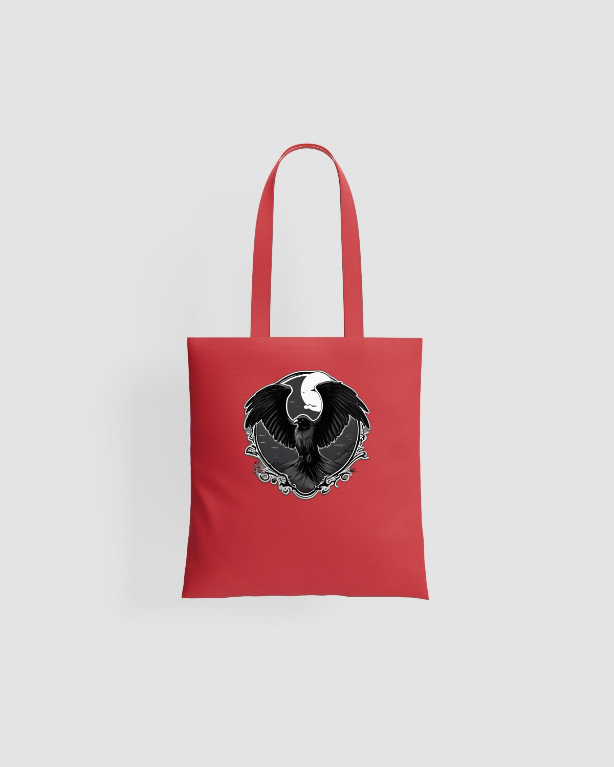 Tote bag, customizable, 100% cotton, unisex, Red