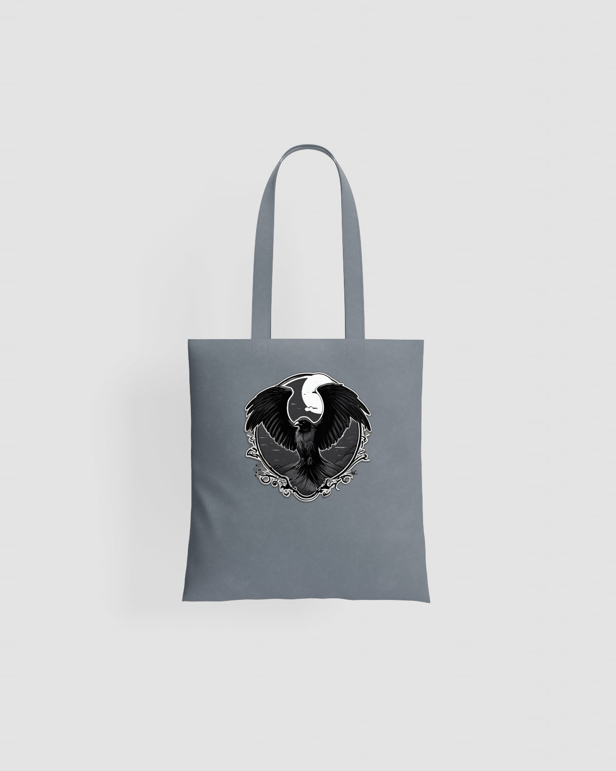 Tote bag, customizable, 100% cotton, unisex, Grey