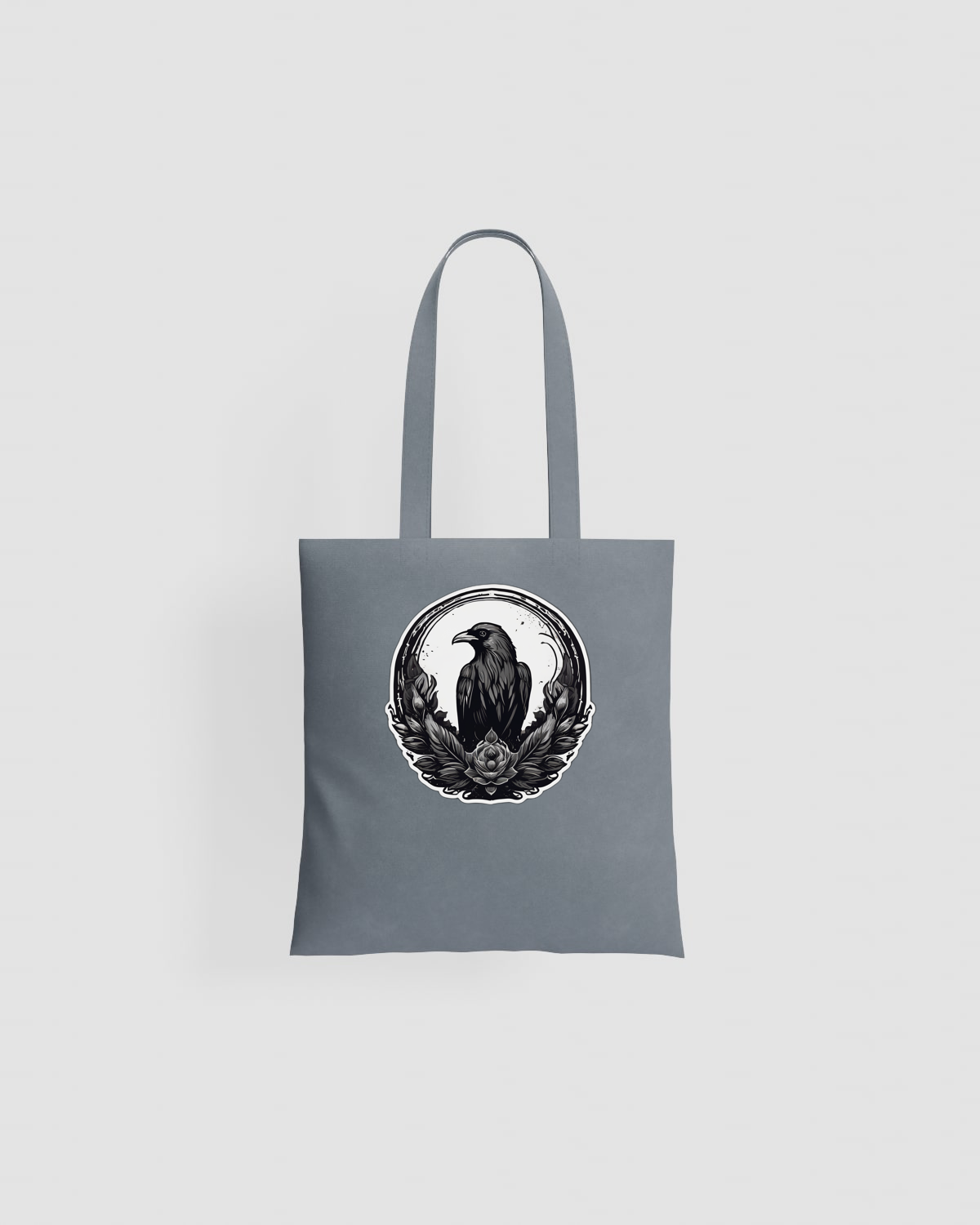 Tote bag, customizable, 100% cotton, unisex, Grey