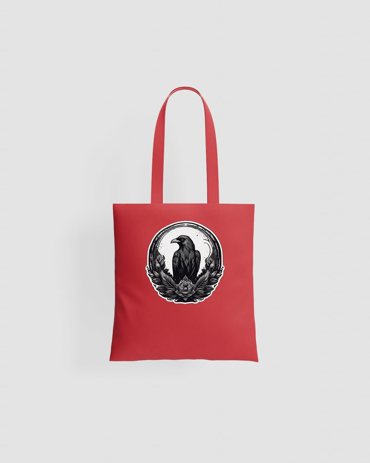 Tote bag, customizable, 100% cotton, unisex, Red