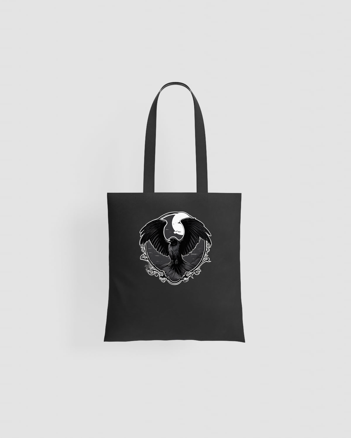 Tote bag, customizable, 100% cotton, unisex, Black