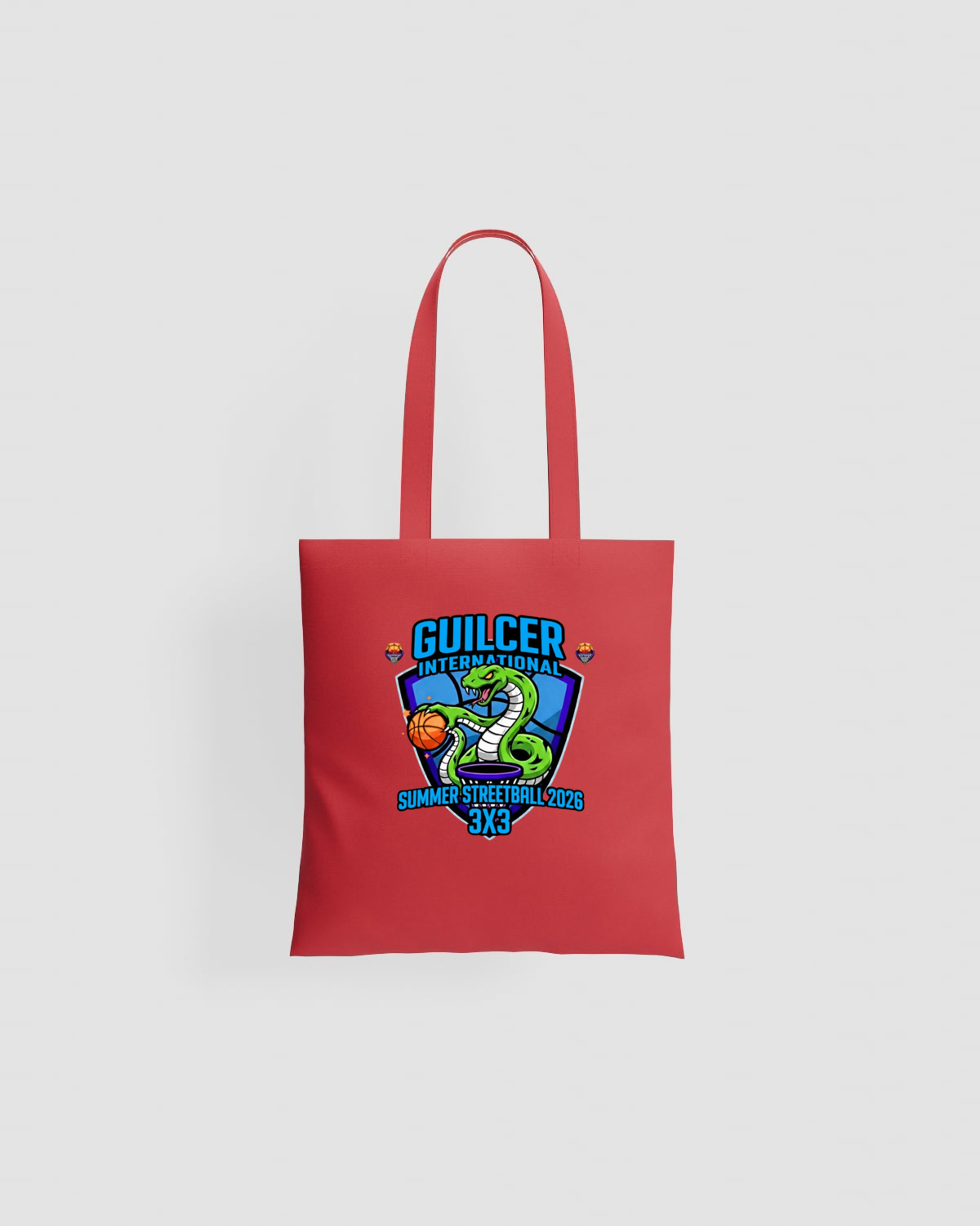 Borsa tote con logo in bianco e nero