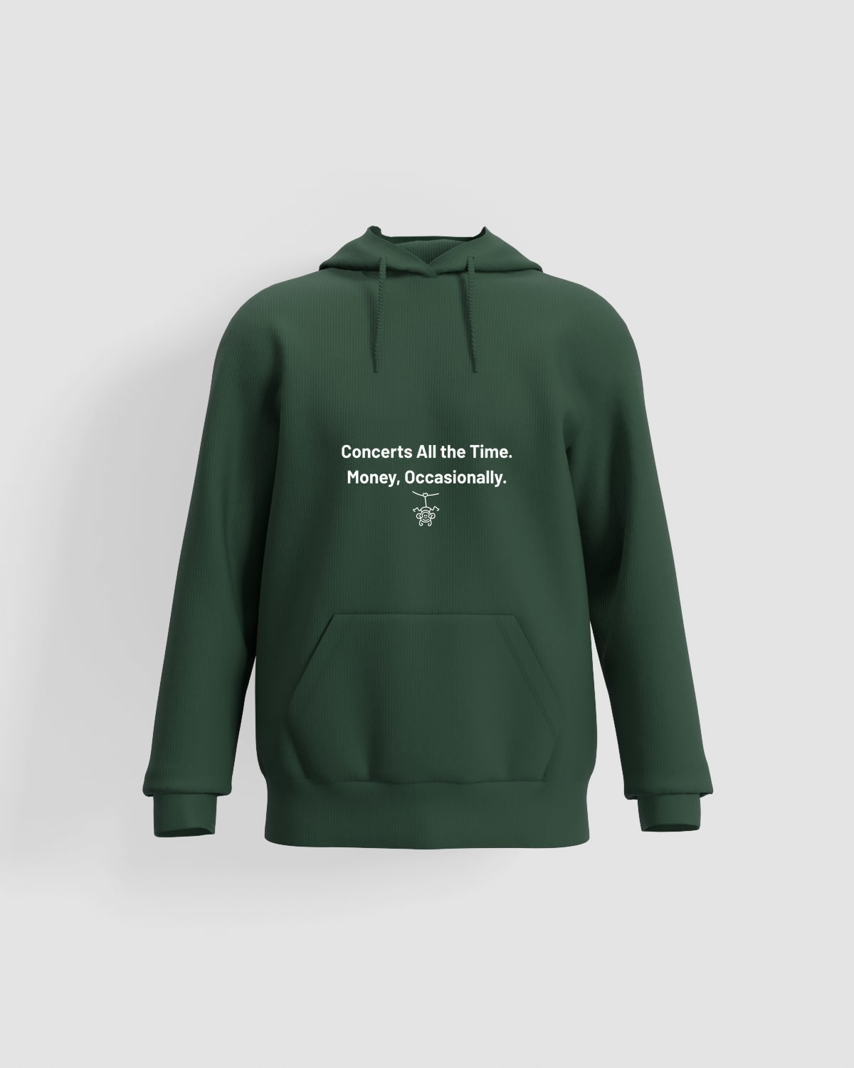 SWEATSHIRT Clock Quote Black Background