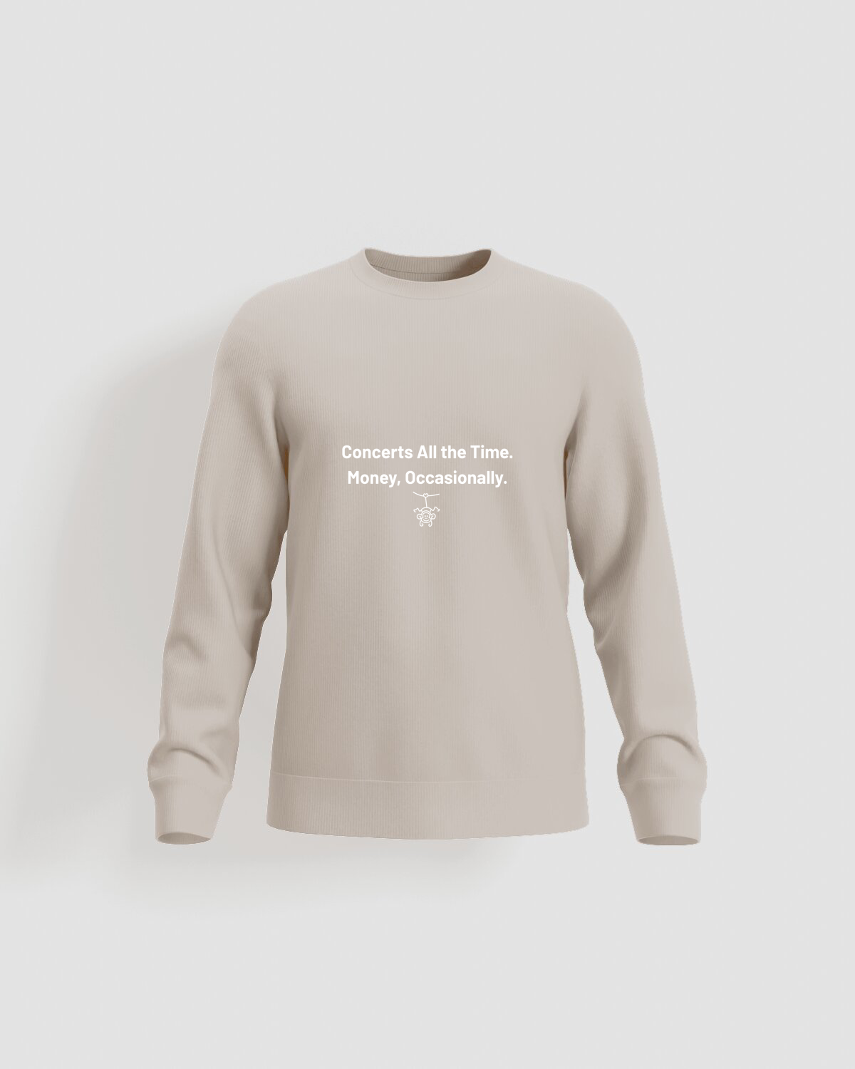 SWEATSHIRT with clock and quote 0