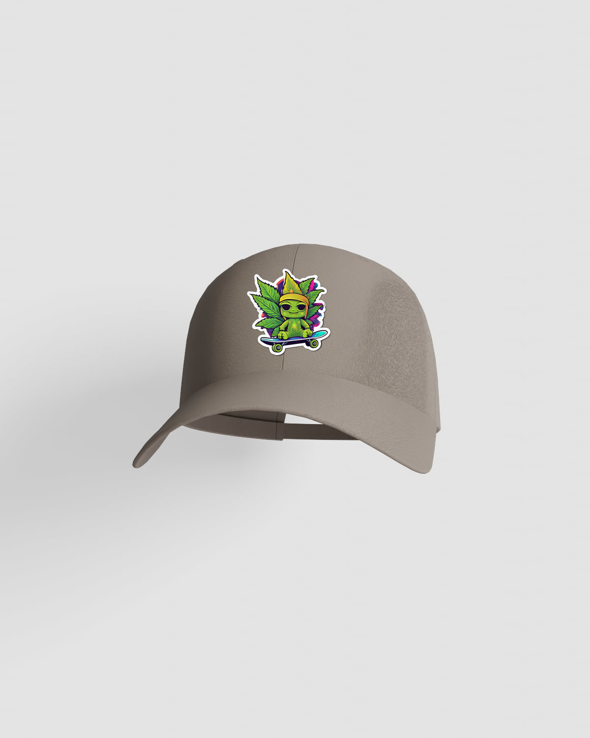 Green Cannabis Skate Caps 0