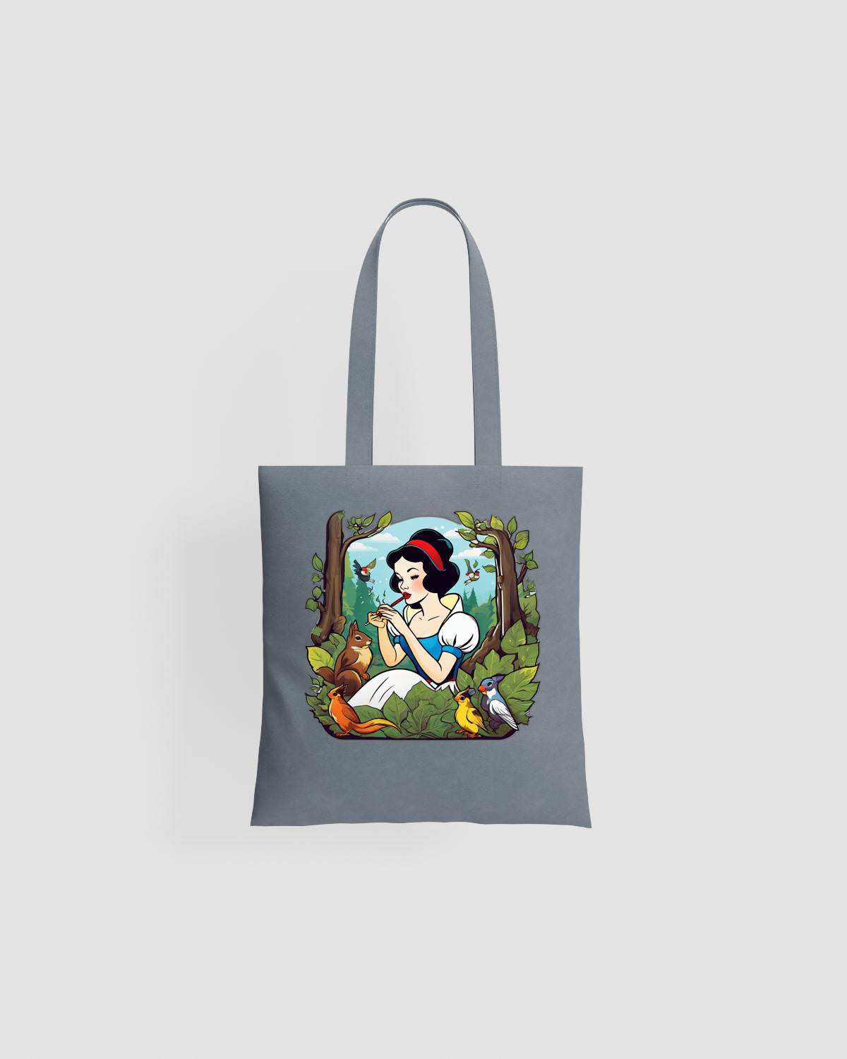 Snow White Bird TOTE BAGS
