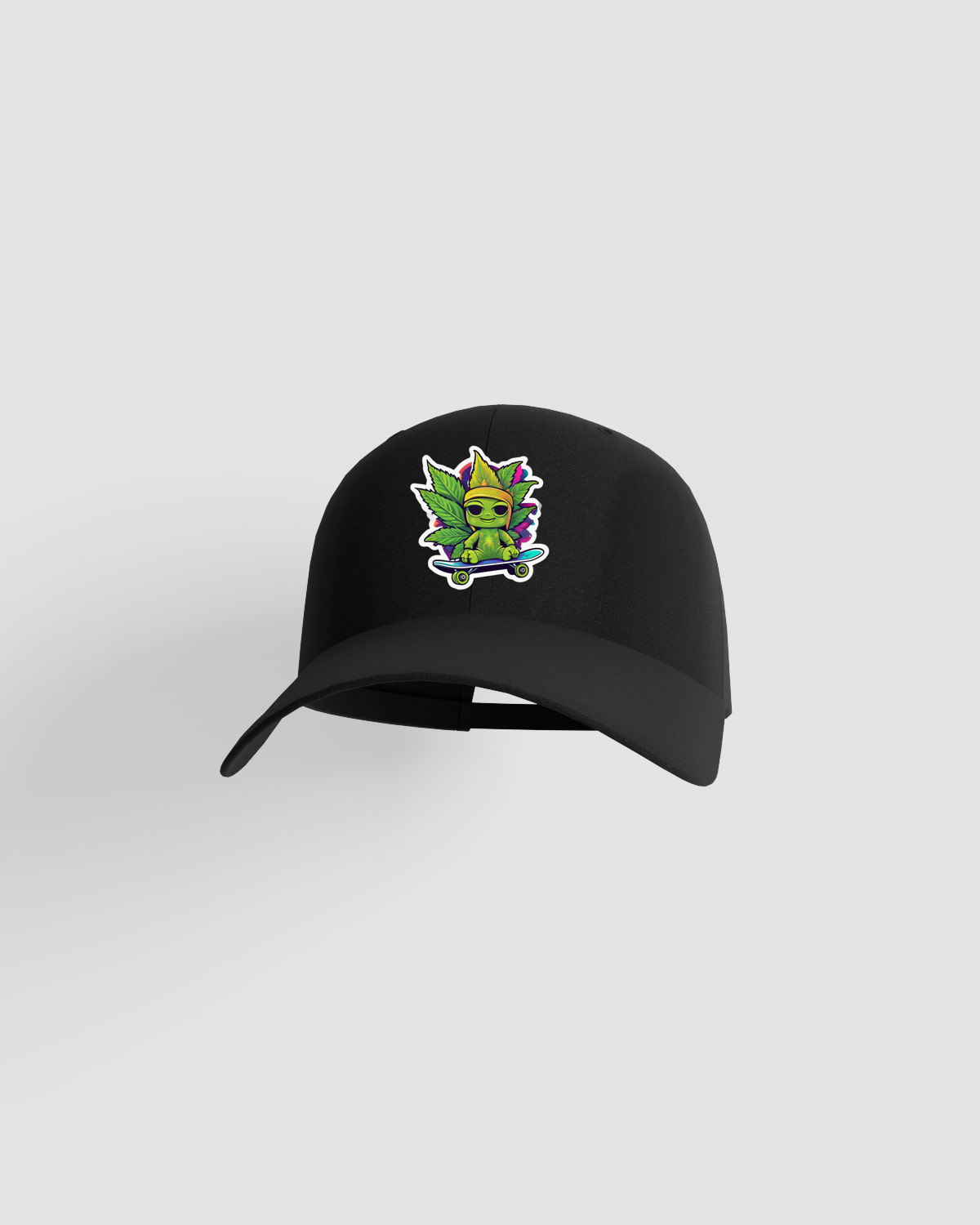 Green Cannabis Skate Caps